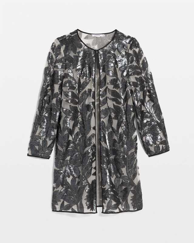 Travelers Collection Lace Sequin Jacket - image 5
